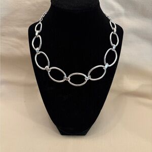 Premier Designs Silver Oval Link Necklace